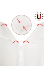 BUFFER® Pratik Manyetik Mıknatıslı Beyaz Kapı Pencere Sinekliği Tülü 90 x 210 cm - Görsel 7