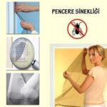 BUFFER® Tüm Cam Pencere Kapılara Uyumlu Tek Kanat Pencere Sinekliği - Görsel 2