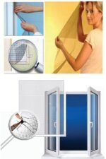 BUFFER® Tüm Cam Pencere Kapılara Uyumlu Tek Kanat Pencere Sinekliği - Görsel 4