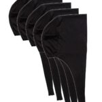 5 Adet Tesettür Bone Bağcıklı Likralı Siyah