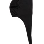 Tesettür Bone Bağcıklı Likralı Siyah