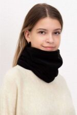 Polar Unisex İpli Bere ve Boyunluk Siyah - Görsel 3