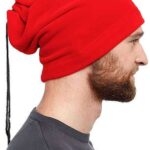 Polar Unisex İpli Bere ve Boyunluk Kırmızı