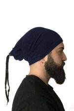 2 Adet Polar İpli Bere ve Boyunluk Kırmızı Lacivert - Görsel 6